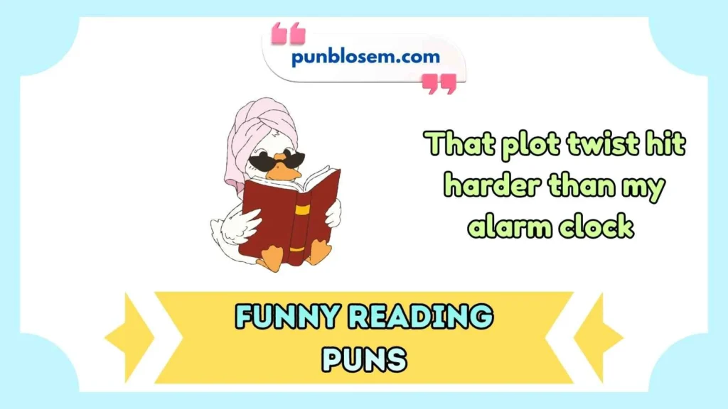 Funny reading puns one liners