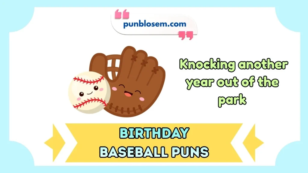 Birthday Baseball Puns Captions
