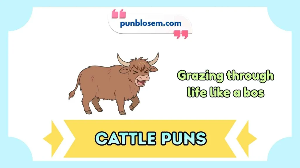 Cattle puns captions