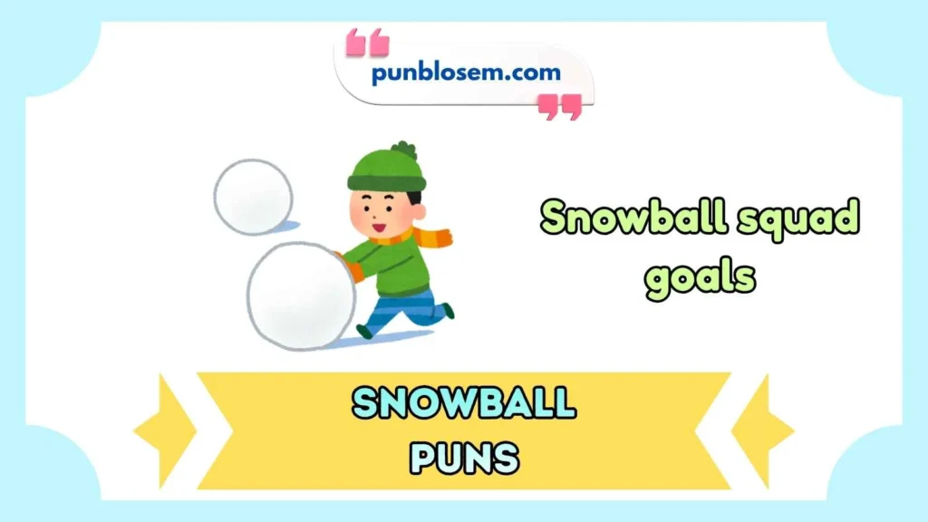 Snowball Puns Captions