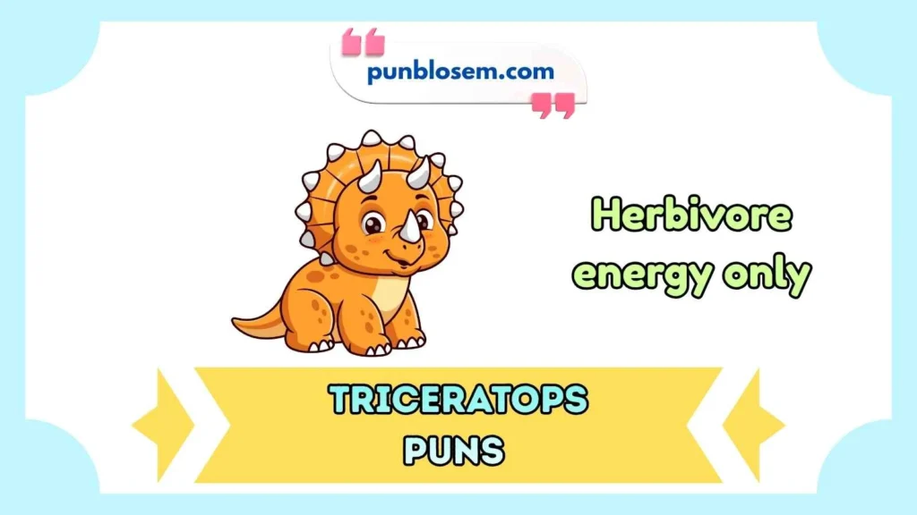 Triceratops Puns Captions