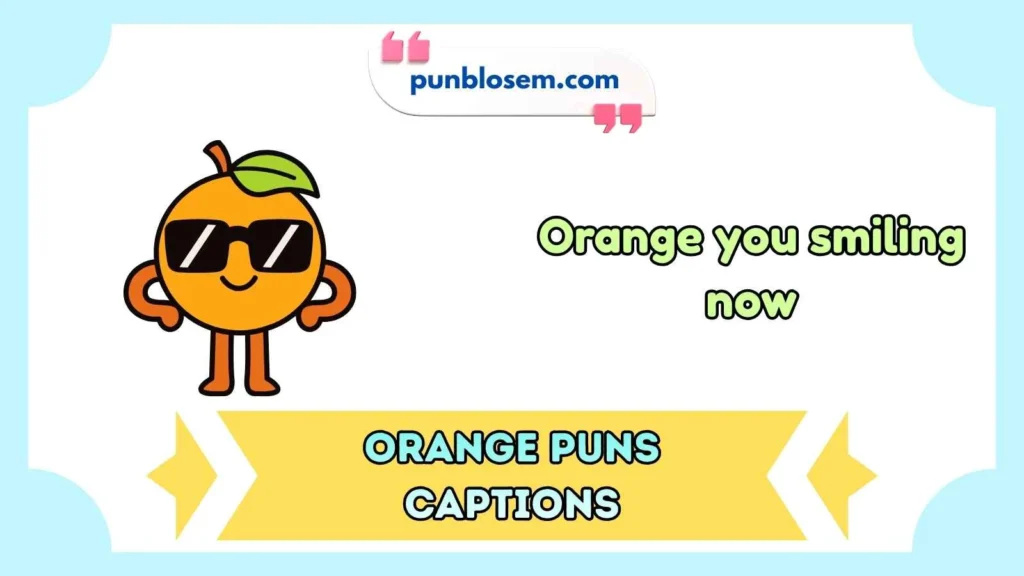 Orange Puns Captions