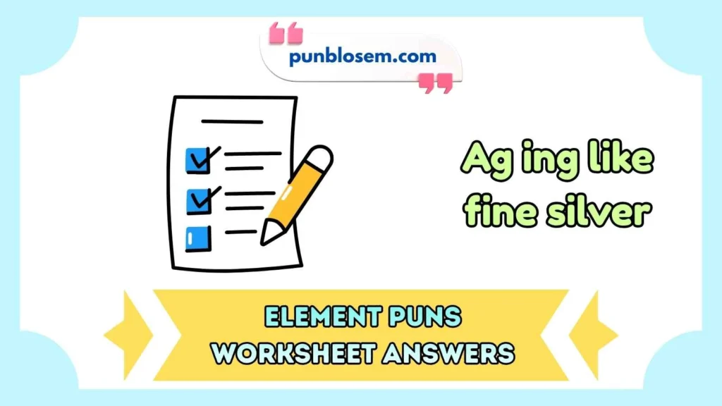 element puns worksheet answers