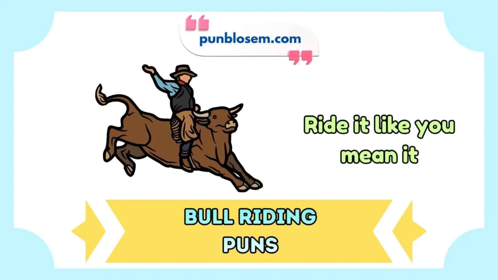 bull riding puns
