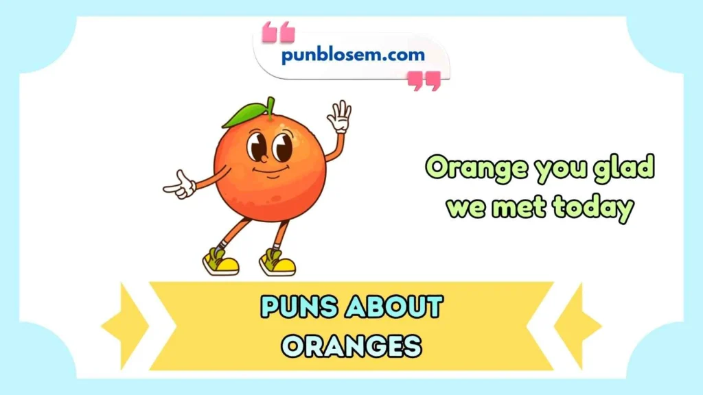 puns about oranges